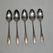 Oneida Community Silverplate LADY HAMILTON TEASPOONS 6 1/8&quot; Set Of 5 - £15.46 GBP