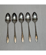 Oneida Community Silverplate LADY HAMILTON TEASPOONS 6 1/8&quot; Set Of 5 - $20.00
