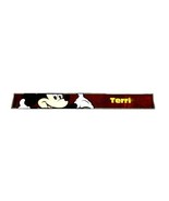 Terri  Ruler Vintage Mickey Mouse Disney Personalized Red Plastic - $253.93 MXN