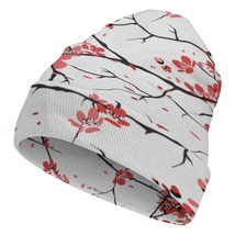 Mondxflaur Floral Flowers Winter Beanie Hats Warm Men Women Knit Caps for Adults - £15.21 GBP