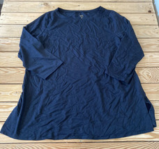 Belle By Kim Gravel NWOT Women’s 3/4 Sleeve T Shirt Size XL Black DM - £13.14 GBP