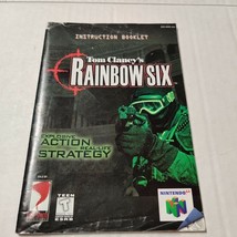 Tom Clancy’s Rainbow Six N64 Instruction Booklet Manual ONLY - $185.64 MXN