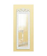 Elegant White Frame Pine Wood and MDF Wall Mirror Bathroom Living Room B... - £44.99 GBP