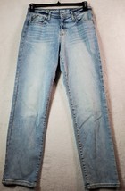 Nautica Jeans Womens Size 29 Blue Denim Pockets Straight Leg Mid Rise Flat Front - £8.38 GBP