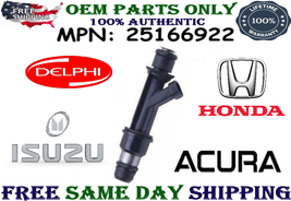 OEM 1PC Delphi Fuel Injector for 1998-2004 Isuzu & Honda & Acura 3.2L, 3.5L V6 - £30.02 GBP