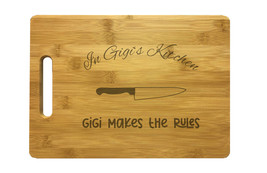 Gigi&#39;s Kitchen Engraved Cutting Board - Bamboo or Maple - Grandma Cooking Gift - £27.96 GBP+