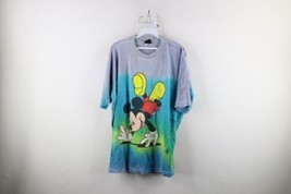 Vtg 90s Disney Mens 2XL Thrashed Rainbow Mickey Mouse Break Dancing T-Shirt USA - £74.00 GBP