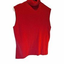 Women&#39;s Sleeveless Red Turtleneck - L - £21.79 GBP