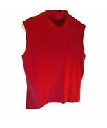 Women&#39;s Sleeveless Red Turtleneck - L - £20.99 GBP