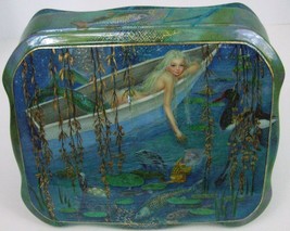 One of a Kind Fedoskino Russian Lacquer Box &quot;Mermaid in a Pond&quot; by Maslov - £1,382.49 GBP