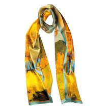 VhoMes Genuine 100% Mulberry Silk Satin Scarf 20&quot;x69&quot; Long Rectangle Shawl Wrap  - £31.92 GBP