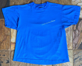 Vtg DART Aerospace T Shirt-Blue-L-Single Stitch-Screen Stars Best - $32.73