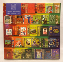 Rainbow Bookshelves Bodleian Libraries 1000 piece jigsaw puzzle children&#39;s books - £6.38 GBP