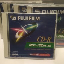 Fuji CD-R 80 Min 700MB/Mo Up To 16x Write Speed Lot of 5 Sealed Singles Fujifilm - £3.90 GBP