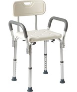 Medline Shower Chair Bath Seat with Padded Armrests and Back, Great for - £42.95 GBP