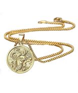 Gold Plated Dragon Pendant Necklace 26 inch - $20.38+