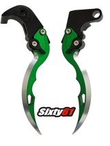 Kawasaki ZX6R Levers 2005-2006 Brake Clutch Green Blade Set ZX636R ZX6RR... - £62.28 GBP