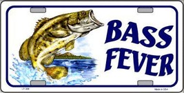 Bass Fever Metal Novelty License Plate - £15.09 GBP