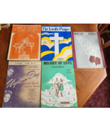 Lot of 9 1940s and 50s Sheet Music for Piano and Vocal - £21.02 GBP