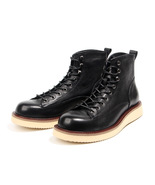 Rebel-1940 Men's Heritage Retro Hand-Blushed Leather Lace-Up Casual Monkey boots - $138.99