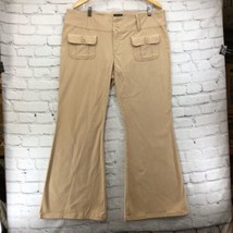 Wild Fable Flare Pants Womens Sz 14 Flare Beige Cotton Stretch  - $19.79