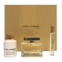 Dolce & Gabbana The One Perfume 2.5 oz Eau De Parfum Spray 3 Pcs Gift Set - $160.99