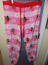 Rudolph Plush Fleece Lounge Sleep Pants Size XL (16/18) Women's EUC - $22.50