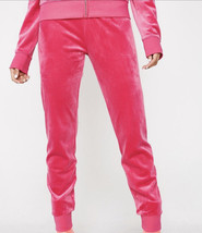 Juicy Couture Velour Pink Pants New With Tag Size Medium - £55.41 GBP