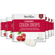 Herbion Naturals Cough Drops with Natural Cherry Flavor, Soothes Cough-P... - $18.99
