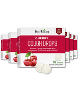 Herbion Naturals Cough Drops with Natural Cherry Flavor, Soothes Cough-P... - £14.85 GBP