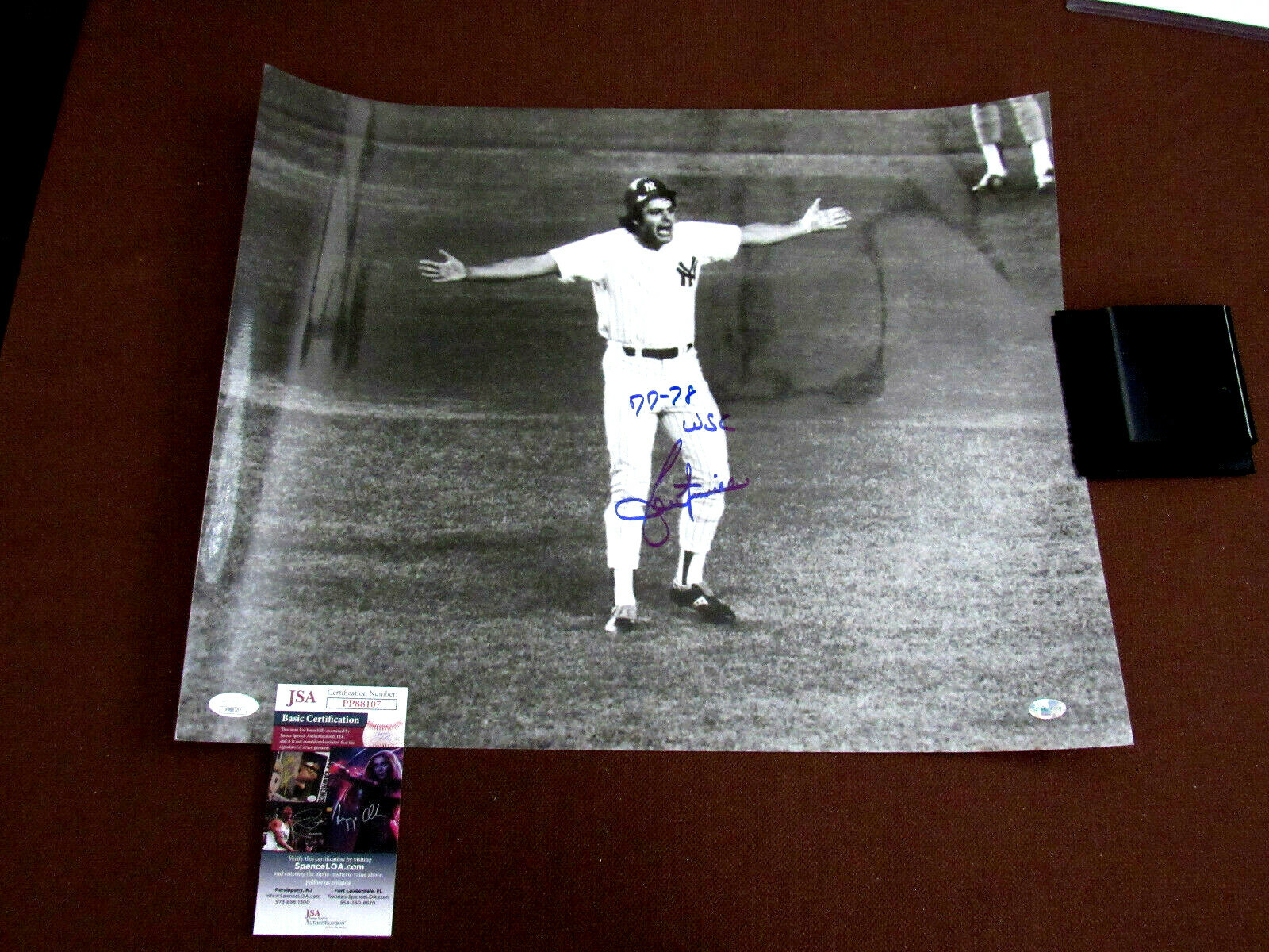 LOU PINIELLA 77-78 WSC NY YANKEES SIGNED AUTO VINTAGE 16 X 20 PHOTO JSA ... - $118.79