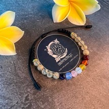 7 Chakra Crystal Bracelet with Sedana Hair - Chakra Energy Bracelet for Business - £15.93 GBP