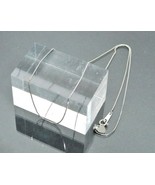 Authentic 1.9g K18WG 750 White Gold Necklace 18.1inch - €244,58 EUR