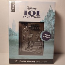 Disney 101 Dalmations Metal Card Ingot Official Collectible Movie Figurine - £30.24 GBP