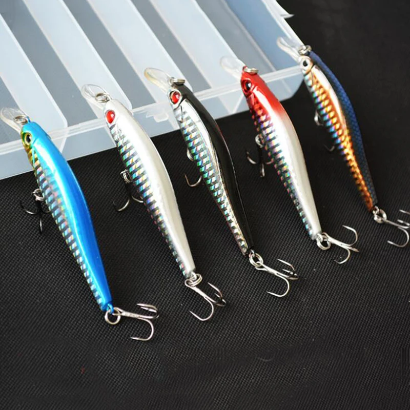 Sporting OUTKIT A Minnow Fishing Lure Sinking Artificial Hard Bait 3D Eyes 9.8cm - £23.90 GBP