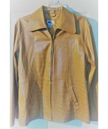 Vintage Faux Leather Croc Women&#39;s Jacket  - £14.30 GBP