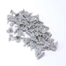 RISK Board Game Black Replacement Miniature Army 55 gray Pieces Parts - $3.99