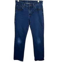 Mott &amp; Bow Jeans Men&#39;s 30x32 Straight Oliver Jeans Denim Dark Blue - $28.99