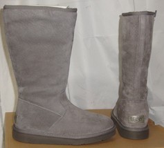 UGG ALBER Gray Water Resistant Suede Fully Lined Boots Size US 5 NIB #10... - $98.90