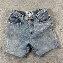 Gino&#39;s Womens Blue Flat Front Five Pocket Design Denim Jean Shorts Size 11/12 - £23.73 GBP