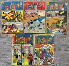 VINTAGE LOT of 5 Archie Series PEP Comic Books [1967-1981] Archie Comics... - $20.11