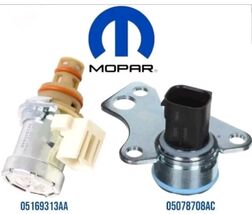 62TE Transmission Shift Solenoid Set w/ TCC & LPS Sensors 05078709AB 2006 UP OEM image 2