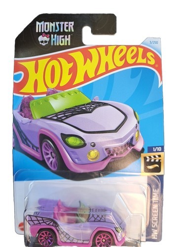 Hot Wheels 2024 Mainline E Case HW Screen Time Monster High Ghoul Mobile... - $4.67