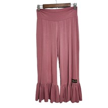 Matilda Jane Womens Wonderment Size Small Pink Big Ruffle Pants Crop Pants - £23.06 GBP