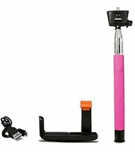 iPlanet Bluetooth Monopod Selfie Stick - Pink - £6.19 GBP