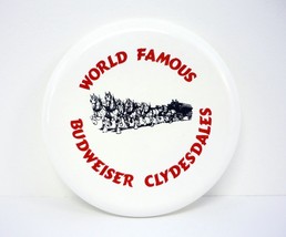 World Famous Budweiser Clydesdale Frisbee Vintage 9&quot; Flying Disc 1980&#39;s - £12.93 GBP