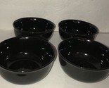 Reale Norfolk-Black Cereali/da Portata Ciotola Set Di 4-Micro / Sicuro -... - $39.48