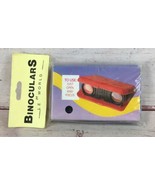 NOS Vintage Binoculars By Le World 3x25mm Plastic Folding Compact Red - $33.60 CAD