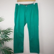 Bonobos | Green Chino Casual Khaki Pants, mens size 32, 31.5&quot; Inseam - £26.76 GBP