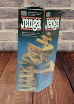 JENGA 1986 1st Edition Milton Bradley Wood Block Game  - £14.70 GBP
